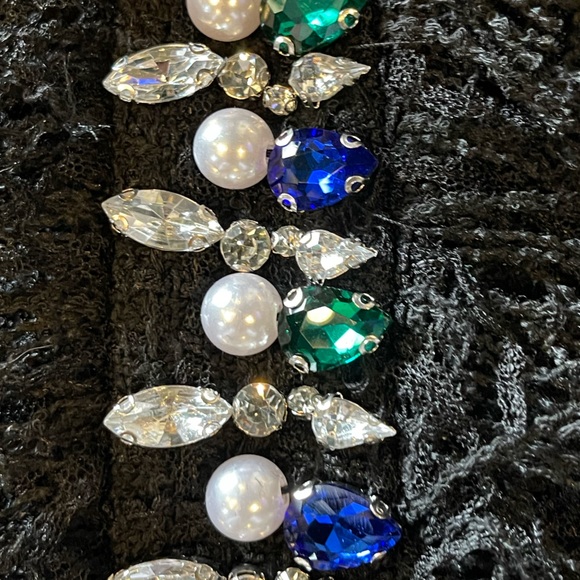 The Kasran Jeweled Tweed Halter Dress - Picture 11 of 12